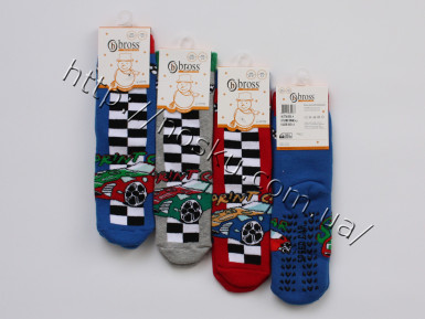 Дитячі махрові шкарпетки з тормозами Bross 33147