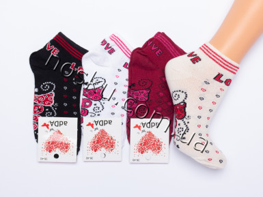 Шкарпетки жіночі укорочені 12 пар ТМ Hakan 21062