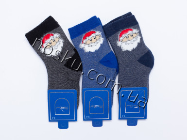 Шкарпетки дитячі новорічні махрові 12 пар ТМ Pier Lone 33007