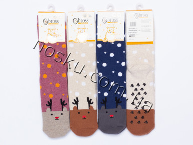 Шкарпетки дитячі махрові з гальмами 12 пар ТМ Bross 33155