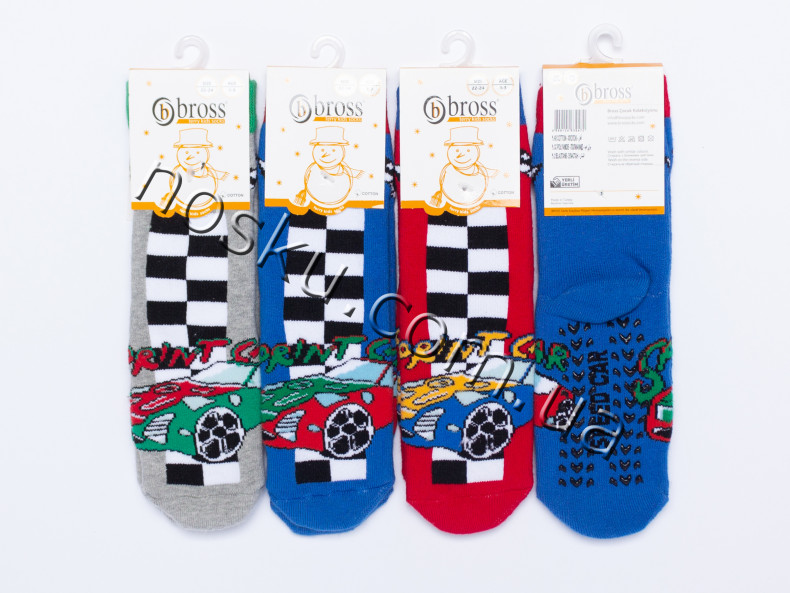 Шкарпетки дитячі махрові з гальмами 12 пар ТМ Bross 33147