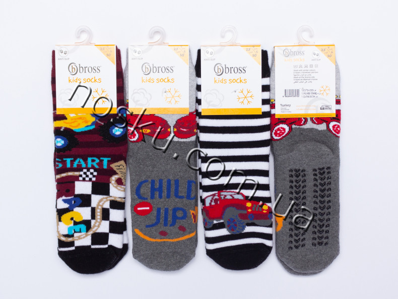 Шкарпетки дитячі махрові з гальмами 12 пар ТМ Bross 33150
