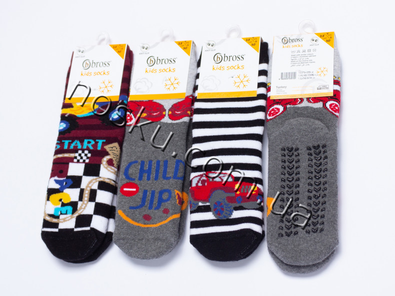 Шкарпетки дитячі махрові з гальмами 12 пар ТМ Bross 33150