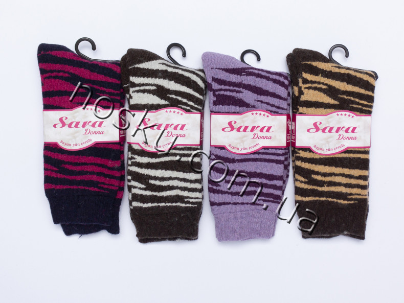 Шкарпетки жіночі вовняні 12 пар ТМ Sara 23057