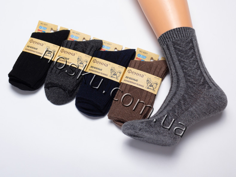 Шкарпетки чоловічі вовняні 12 пар ТМ Фенна 13256