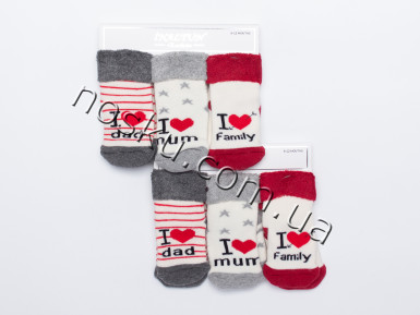 Шкарпетки дитячі махрові 12 пар ТМ Inaltun 33175