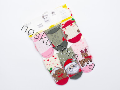 Шкарпетки дитячі махрові з гальмами 12 пар ТМ Bross 33064