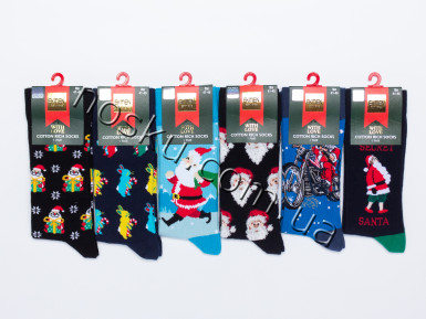 Шкарпетки чоловічі новорічні 12 пар ТМ Ekmen 12062
