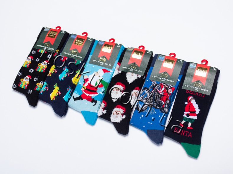 Шкарпетки чоловічі новорічні 12 пар ТМ Ekmen 12062