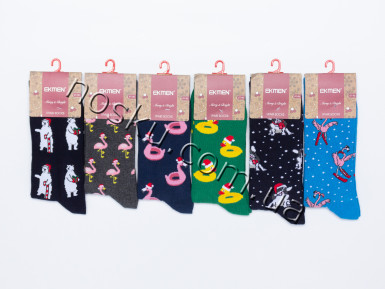 Шкарпетки чоловічі новорічні 12 пар ТМ Ekmen 12063