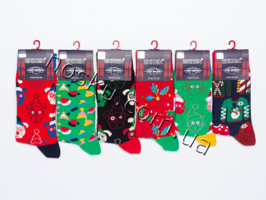 Шкарпетки чоловічі новорічні 12 пар ТМ Ekmen 12064