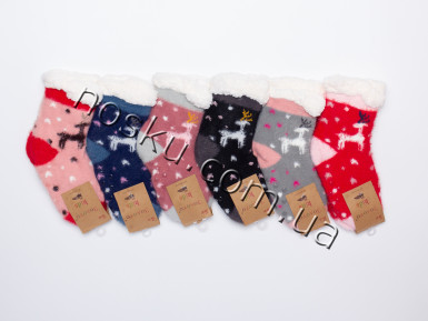 Шкарпетки дитячі домашні 12 пар ТМ Золото 33251