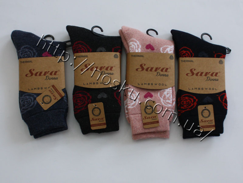 Жіночі вовняні шкарпетки Sara 23056