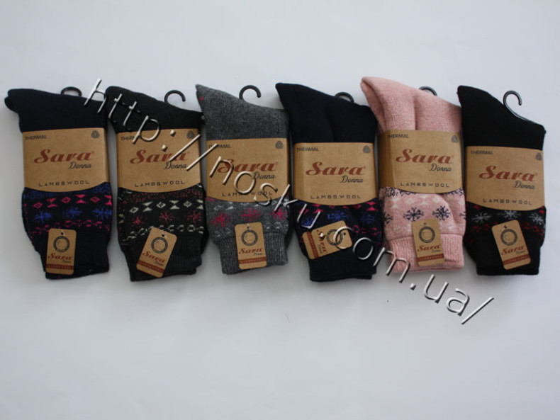 Жіночі вовняні шкарпетки Sara 23059