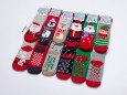 Шкарпетки дитячі новорічні махрові з гальмами 12 пар ТМ Ekmen 33094