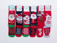 Шкарпетки дитячі новорічні махрові з гальмами 12 пар ТМ Ekmen 33096