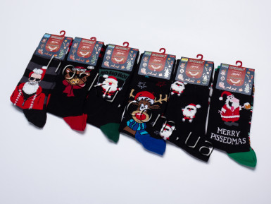 Шкарпетки чоловічі новорічні 12 пар ТМ Ekmen 12073