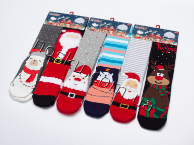 Шкарпетки жіночі новорічні махрові 12 пар ТМ Ekmen 23105