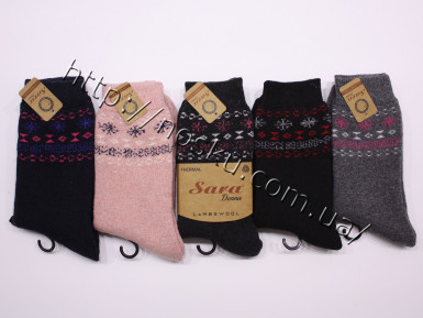 Жіночі вовняні шкарпетки Sara 23059