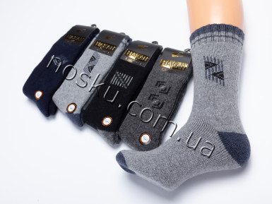 Шкарпетки чоловічі вовняні з махрою 12 пар ТМ Hakan 13010